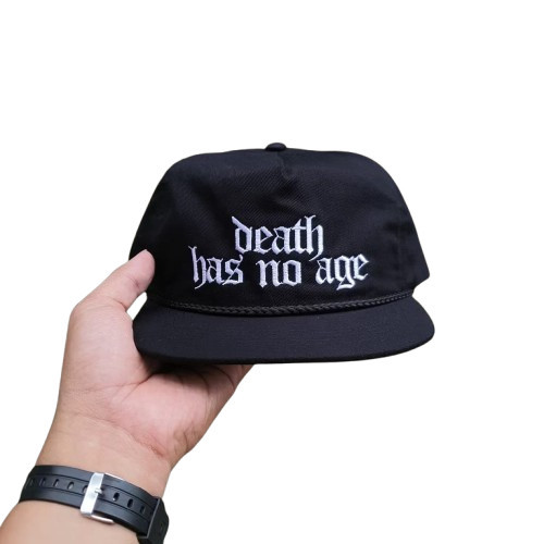 Rope Hat Terbaru Death Has No Age (Black) Topi Pria Terlais