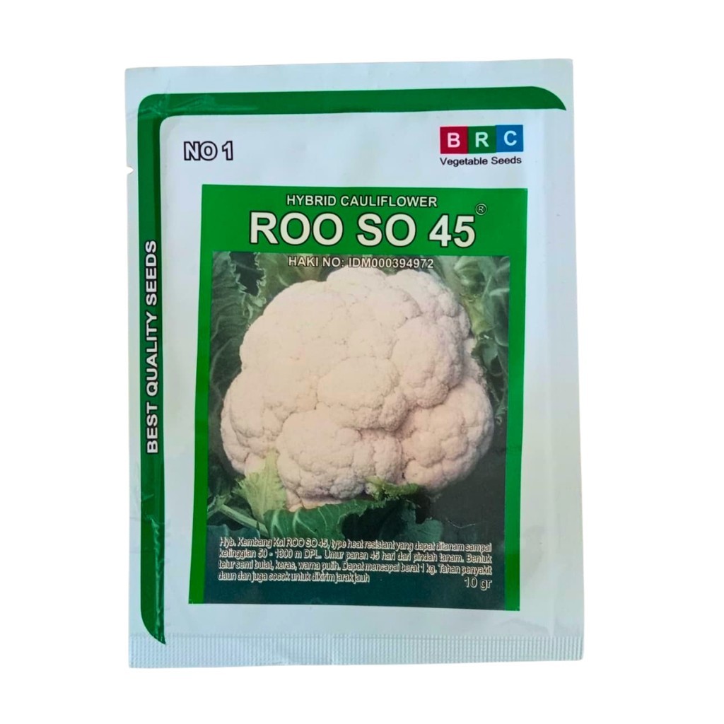 Benih Bunga Kol ROO SO 45 10gr Original Panen Cepat 45 HST