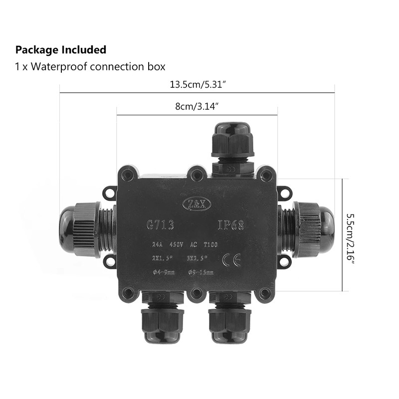 FX Konektor Box Anti Air IP68 / Sambungan Kabel / Junction Box Cover Waterproof