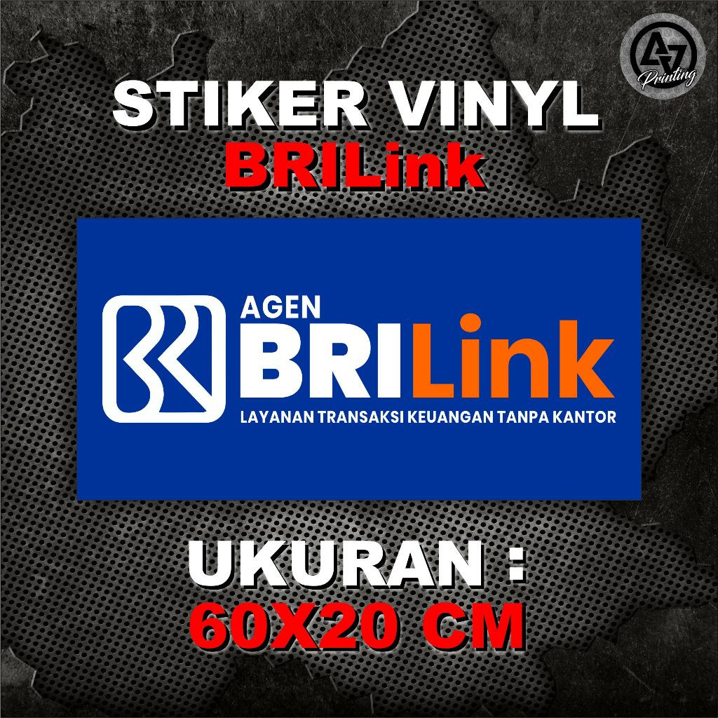 

STIKER VINYL AGEN BRI LINK UKURAN 60X20 CM