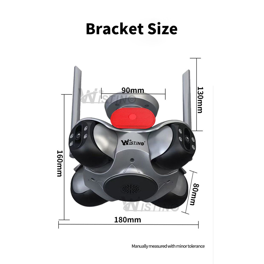 Wistino New Arrivals 8K Cmos Sensor Network Camera FFvideo App Control 4 PTZ Motion Detection Sound 