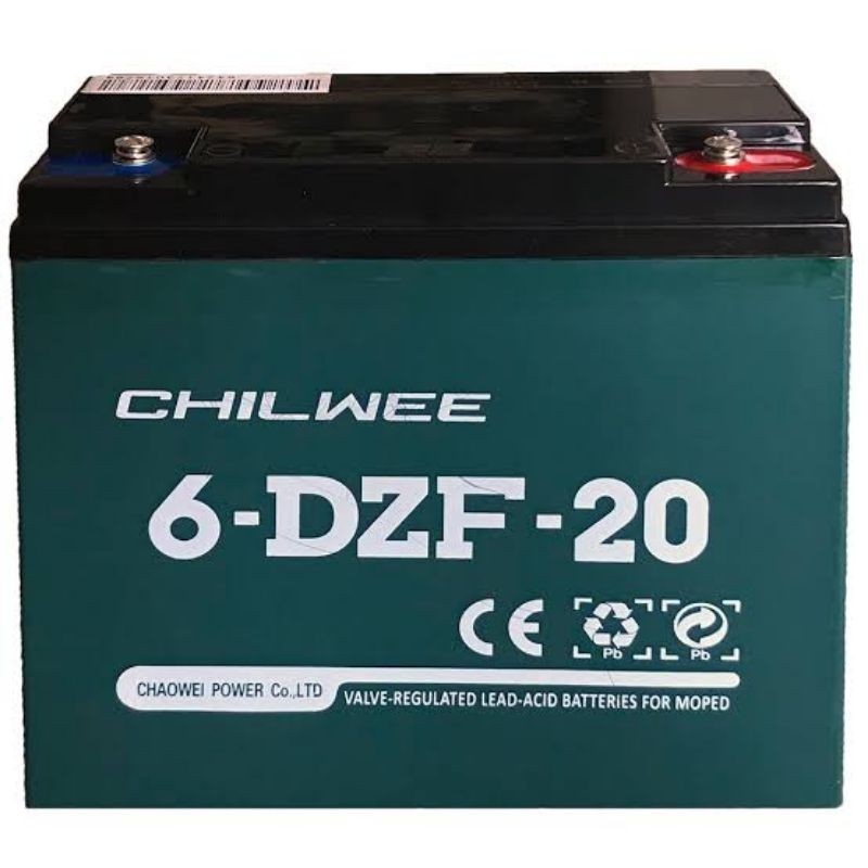 Aki Sepeda Listrik CHILWEE 6-DZF-20 / 6DZF20 - Baterai Sepeda Listrik 12V - 20AH new