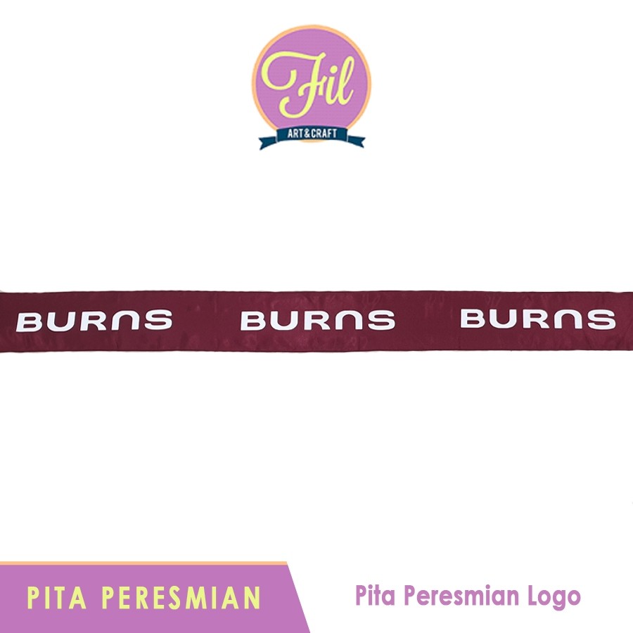

Pita Peresmian / Pita Logo / Gunting Pita / Grand Opening / Pita Satin Kain maroon