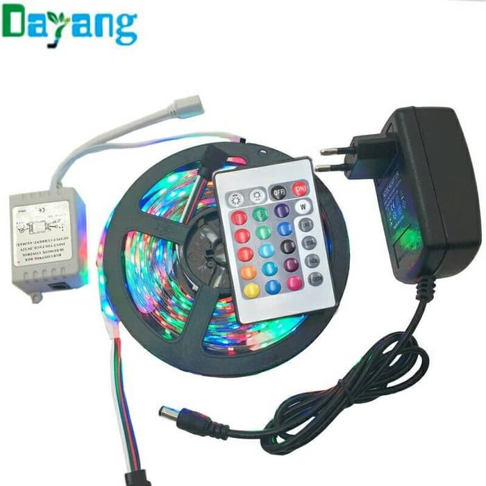 led strip 3528 RGB 300 led 5M remote kontrol-lampu kafe bar backlit