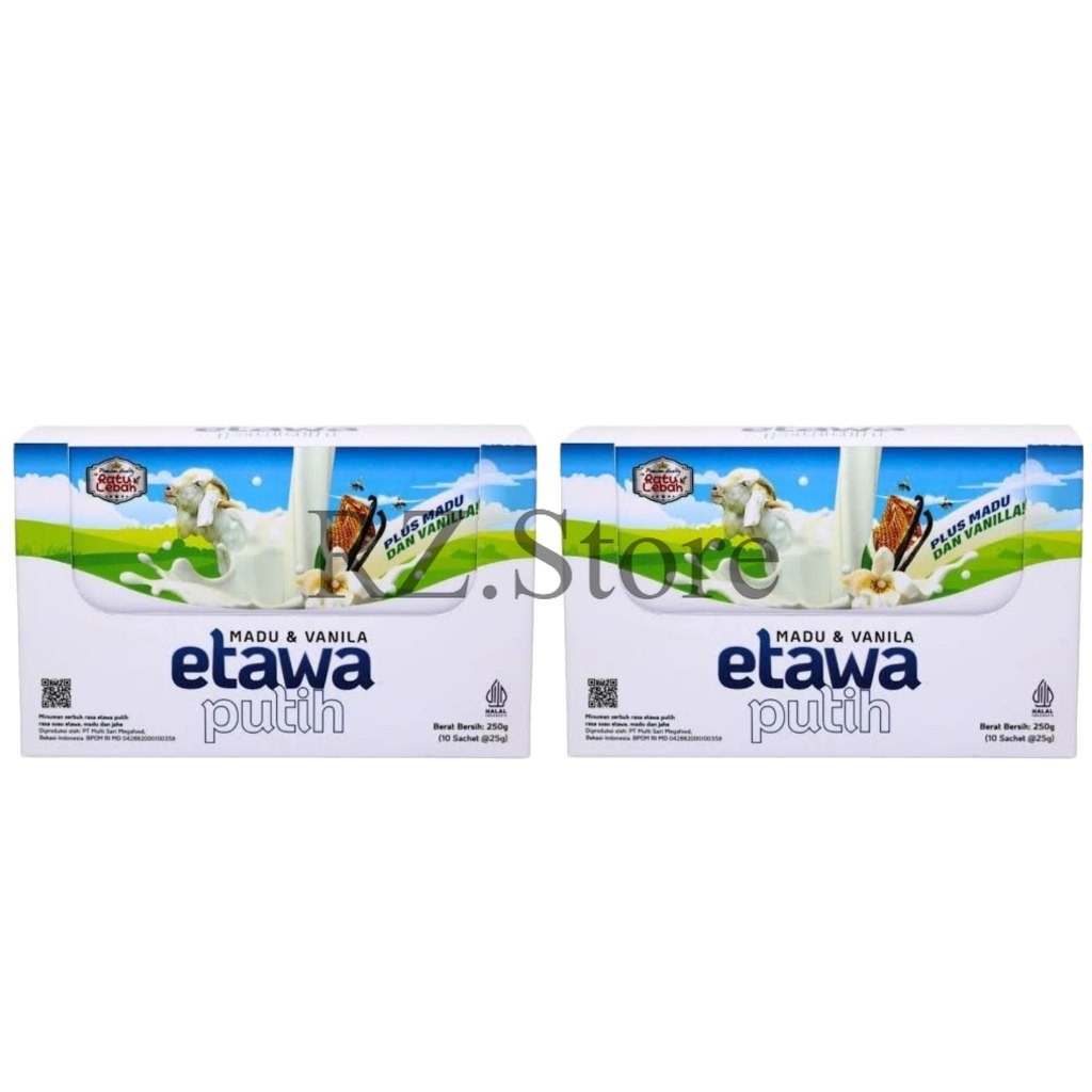 

2 BOX Susu kambing etawa madu vanilla ratu lebah – original 100% bpom