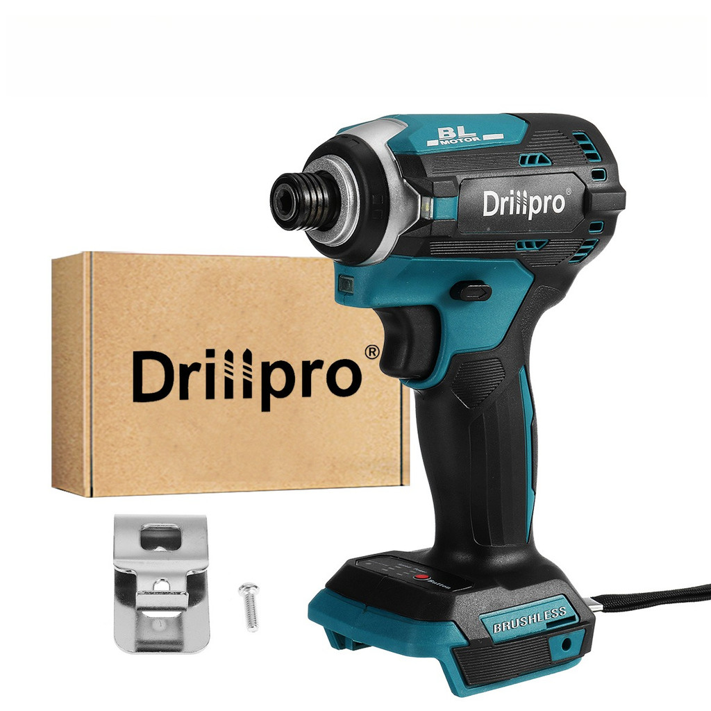 Drillpro Brushless Electric Screwdriver Cordless Speed Impact Wrench Rechargeable Hand Drill Power T