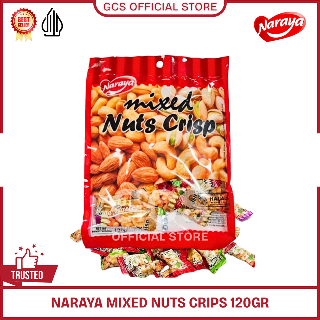 

Naraya Mixed Nuts Crisp Permen Kacang TengTeng TingTing 120gr