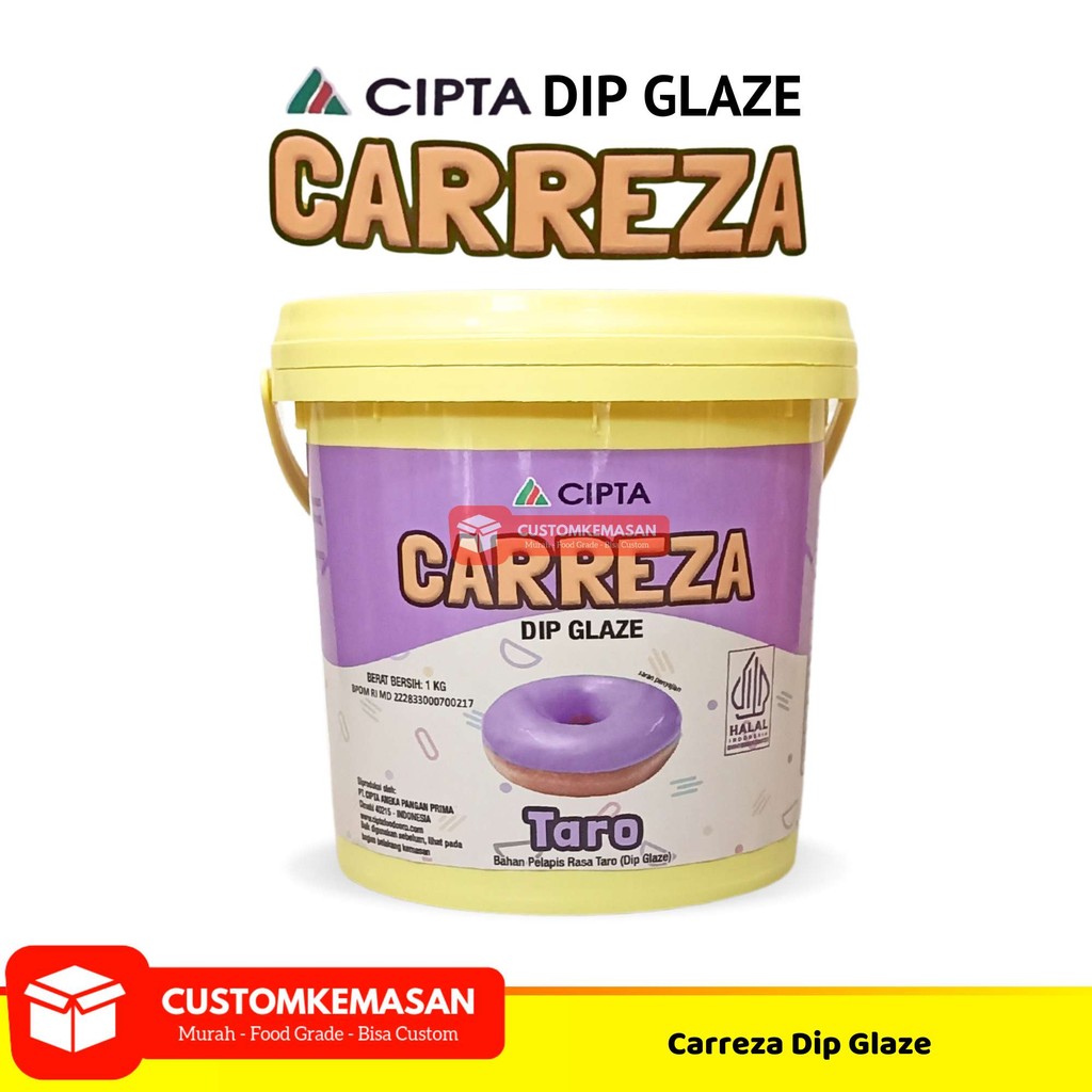 

Carreza Dip Glaze Taro 1 kg / Toping Donat Carreza / Selai Donat / Carreza Selai Donat
