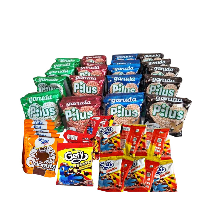 

GARUDA FOOD PILUS /GERY/ODONUTS/BISCHOC RENCENG KECIL ALL VARIAN