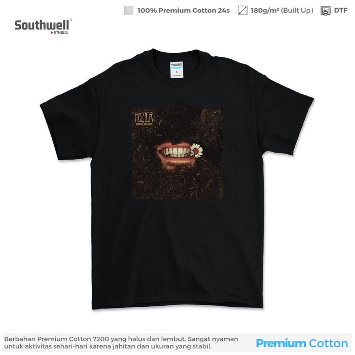 (COD) (T-shirt) Hozier Unreal Unearth - Hitam, S