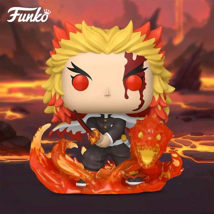 ORIGINAL Funko Pop Premium Demon Slayer Kyojiro Rengoku 9th Form