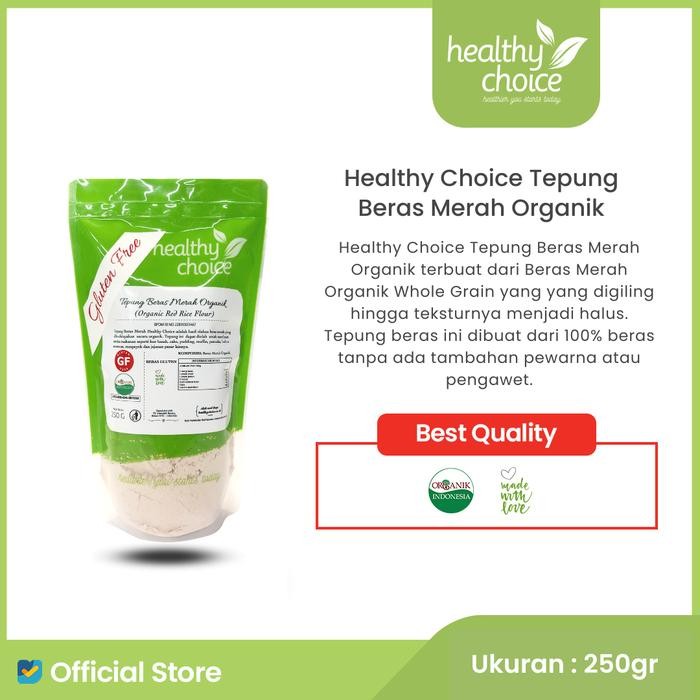 

PROMO! Healthy Choice Tepung Beras Merah Organik 250 gr - Exp jauh