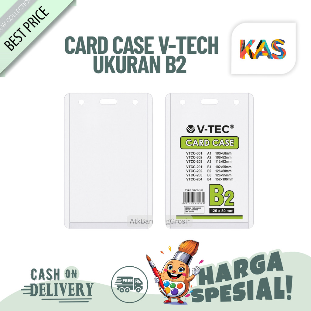 

Card Case V-Tech Ukuran B2 Type 202 Plastik Isi 20 - PAK