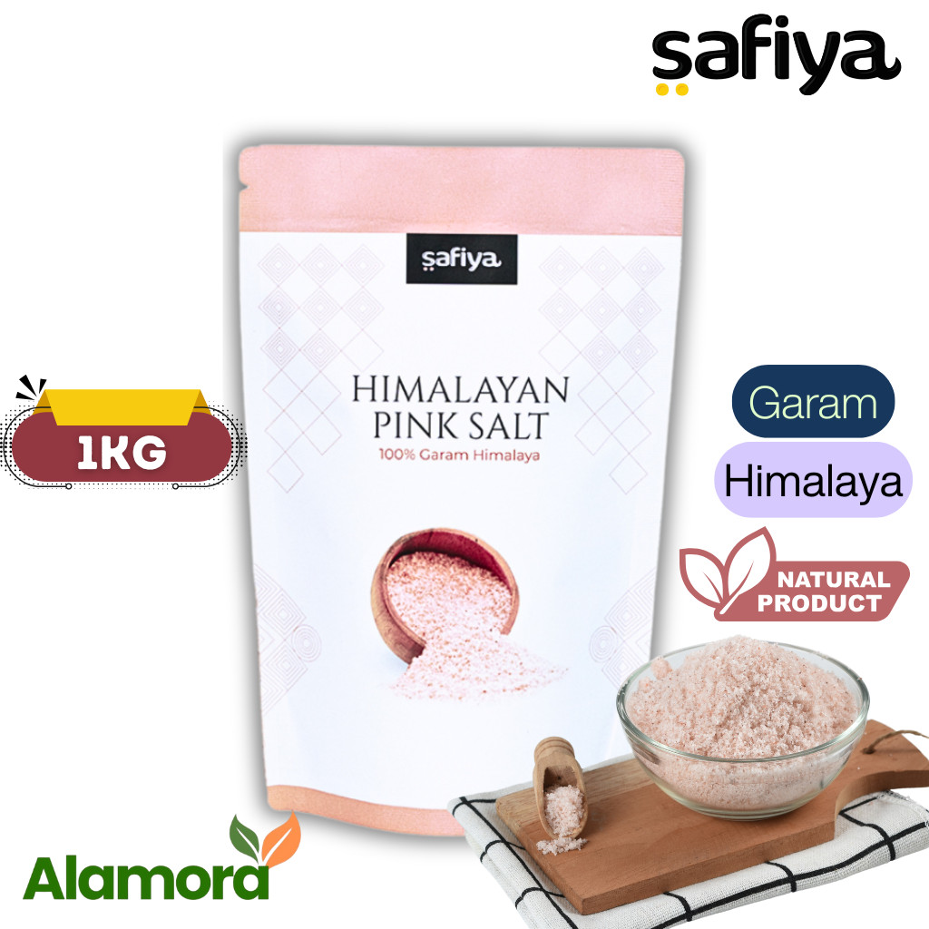 Safiya Garam Himalaya 1 Kg Pink Himalayan Salt Original