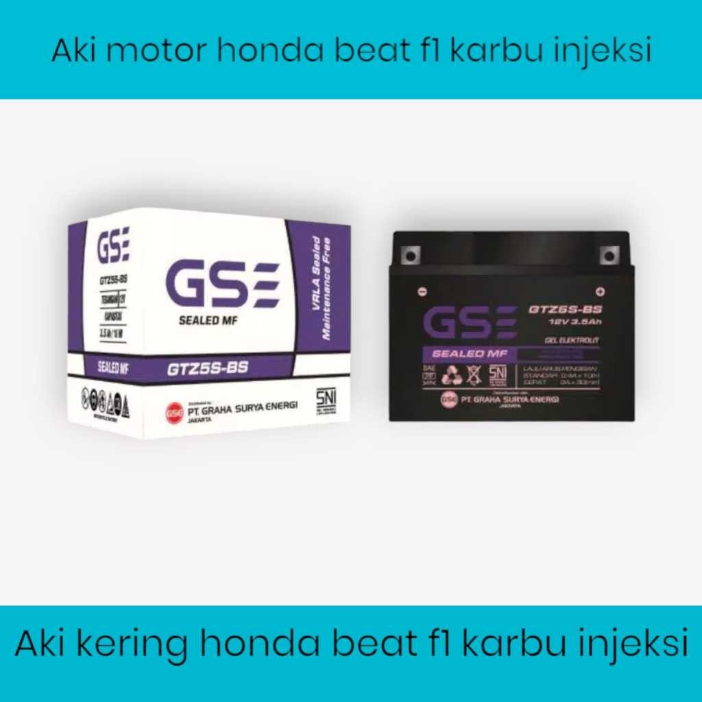 HARSTORE Aki Motor Beat Karbu GTZ5S Honda Beat F1 CW Karbu Injeksi