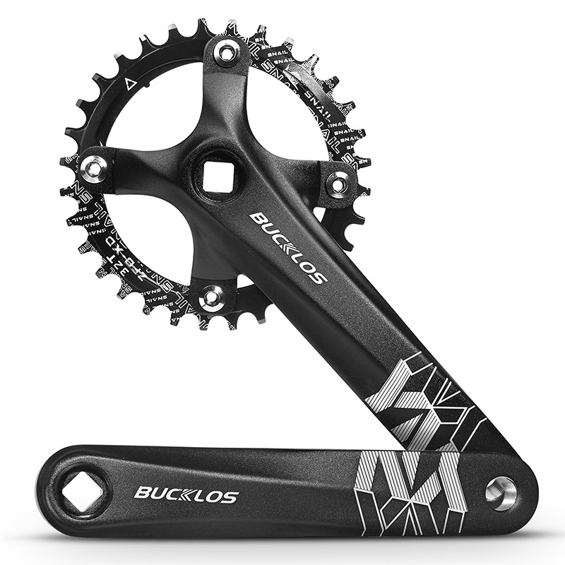 BUCKLOS 104 BCD Crankset Mountain Bike Crankset 8/9/10/11 Speed 104BCD Bicycle Square Crank MTB Chai