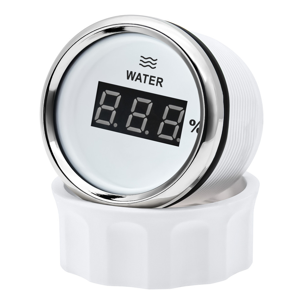 Digital 52mm Water Level Gauge+Water Level Sensor 100-500mm Red Light Water Tank Meter Indicator 0-1