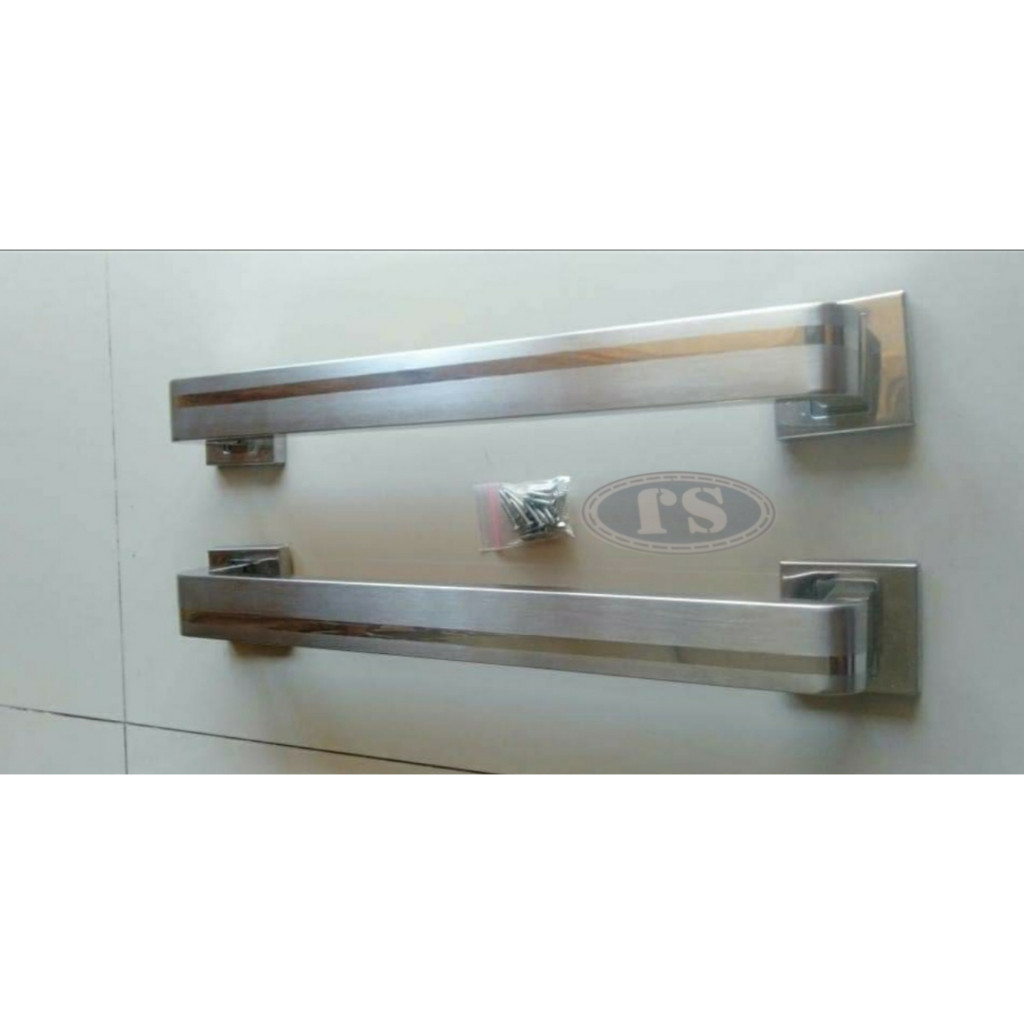 gagang pintu stainless handle tarikan pintu minimalis panjang 33cm / 45cm tarikan pintu model gawang