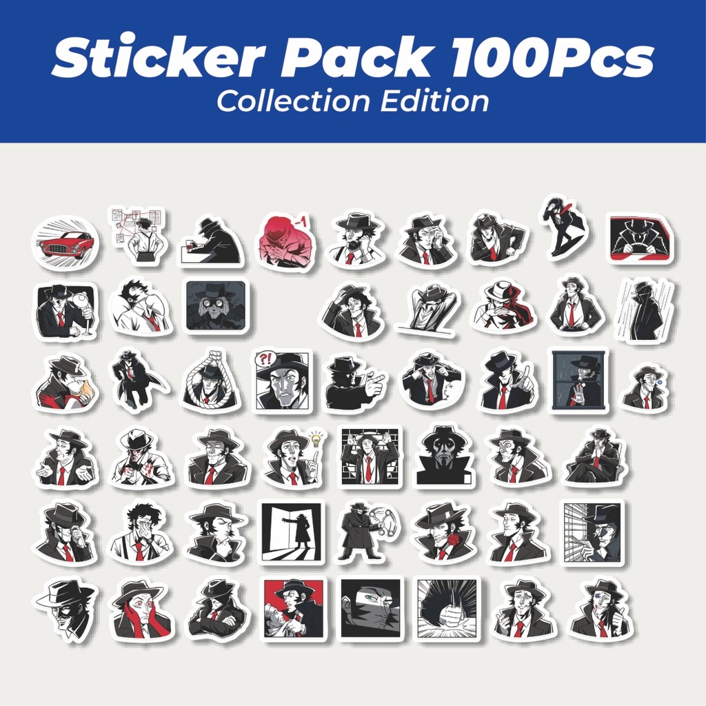 

Hot Stiker Funny Character George The Detective Lucu Anti Air Stikers Berperekat Waterproof Sticker Decal Buat Motor Helm Buku Journal Koper Casing HP Laptop Botol Minum