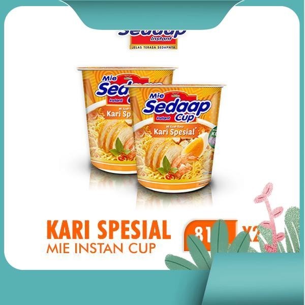 

Sedaap Cup Mie Instan Kari Spesial 81 gr x 2 pcs