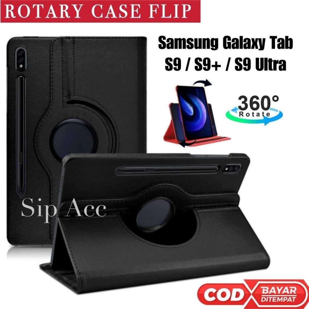 Samsung Tab S9 / Tab S9 Plus / Tab S9 Ultra  Flip Case Book Cover Rotary Casing Stand