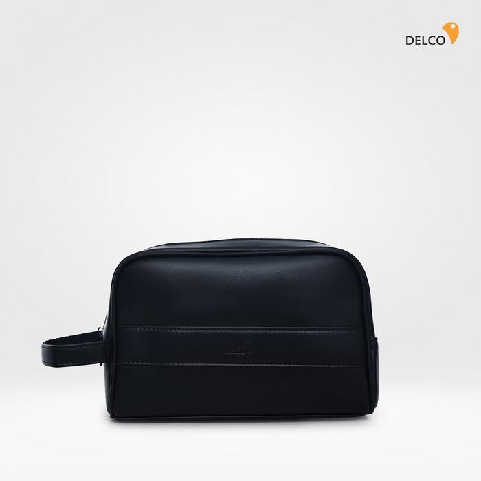 ORIGINAL Tas Pria Delco by Elizabeth Clutch 0716-0838 - Black