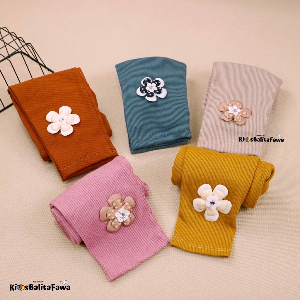 [IMPORT] Legging Twice uk Bayi-5 Tahun / Celana Panjang Premium Cotton Rib Anak Perempuan Bayi Balit