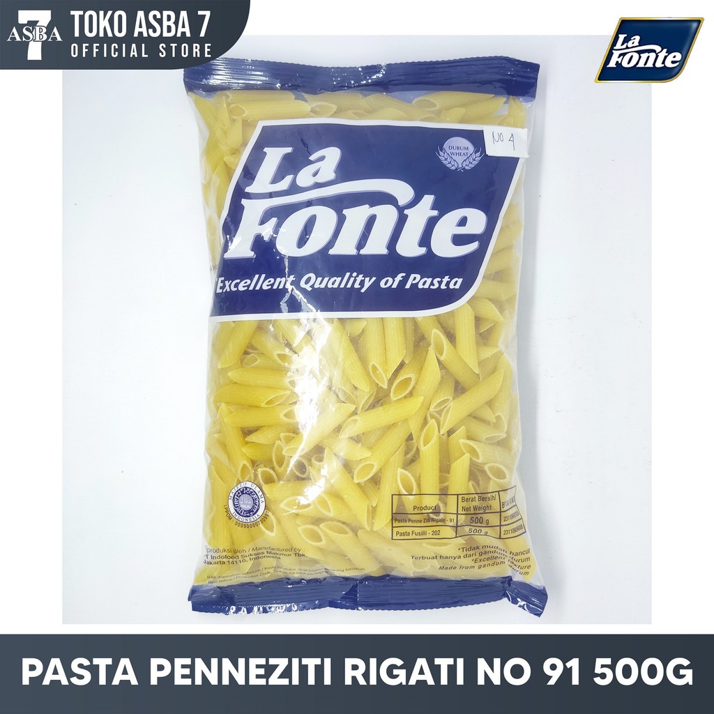 

LA FONTE PASTA PENNEZITI RIGATI NO 91 500G