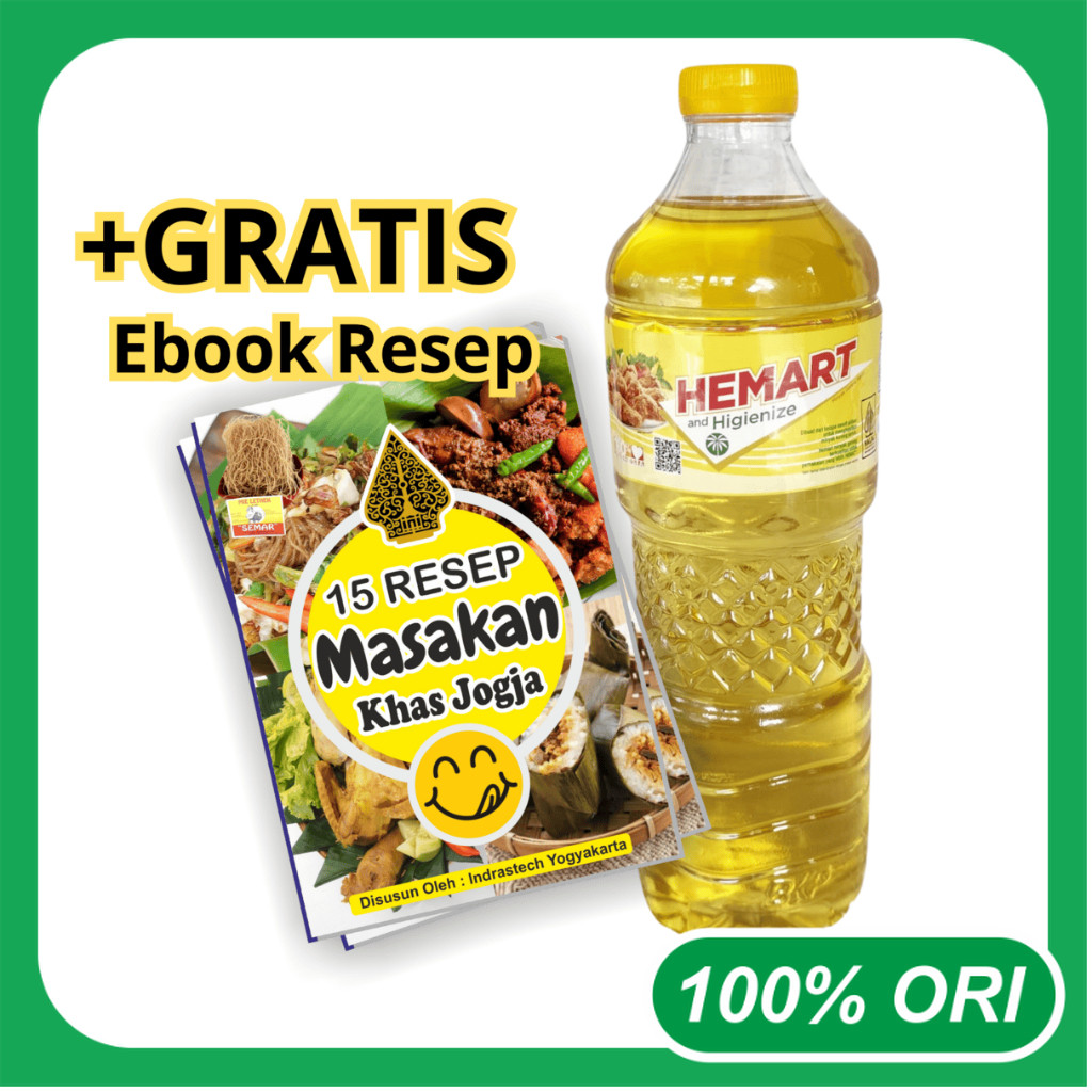 

Minyak Goreng Hemart 1 Liter Promo Murah Kemasan Botol | Gratis Ebook Resep Masakan Khas Jogja R