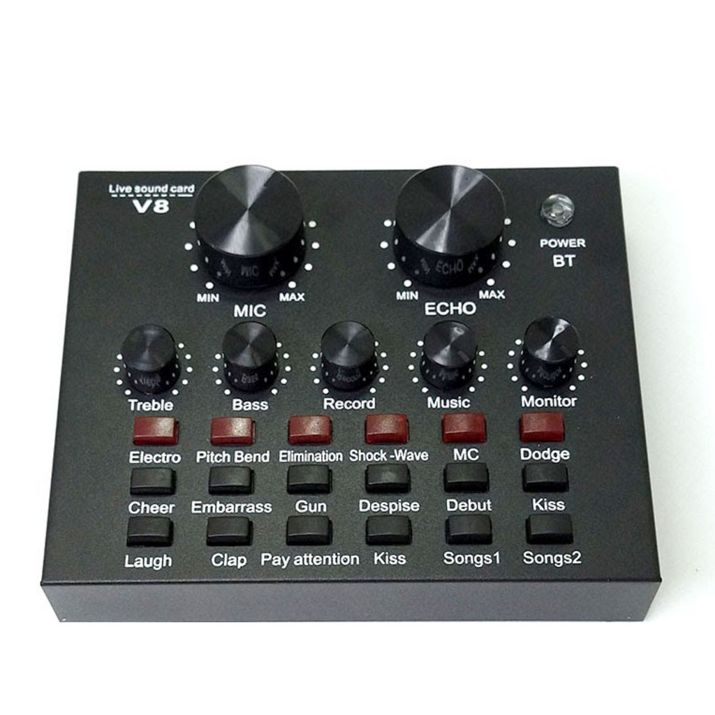 Sound card V8 Mixer Bluetooth SoundCard V8 Audio Soundcard BARU MULTIFUNGSI