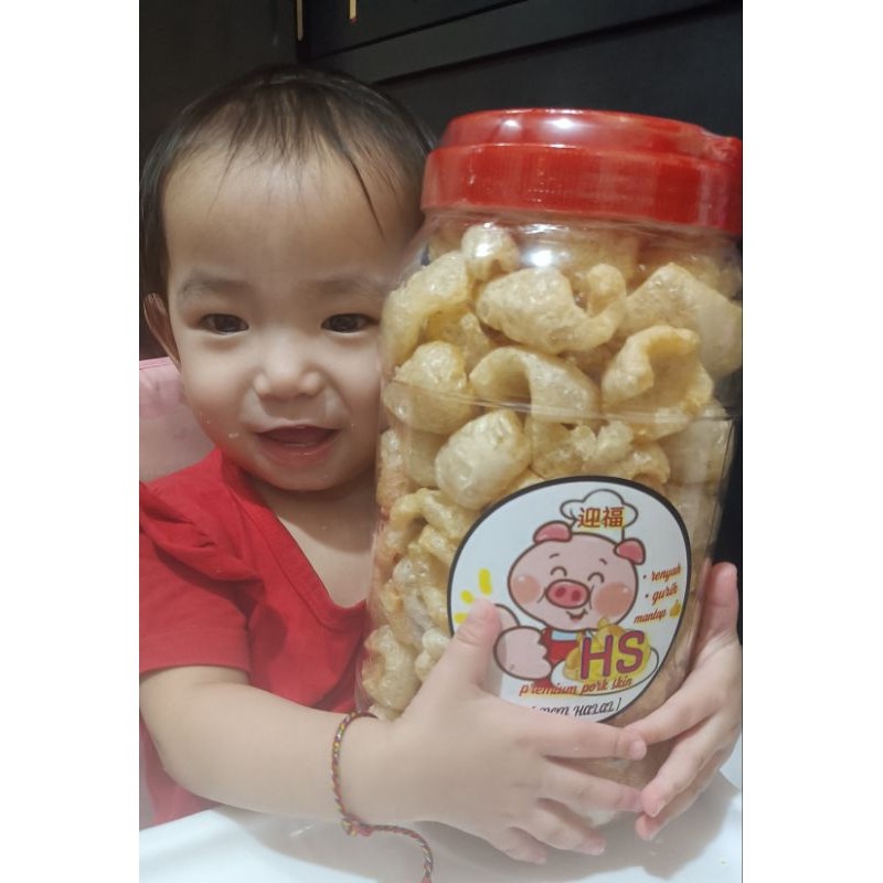 

kerupuk kulit babi HS kwalitas premium uk.2liter dan 3liter.