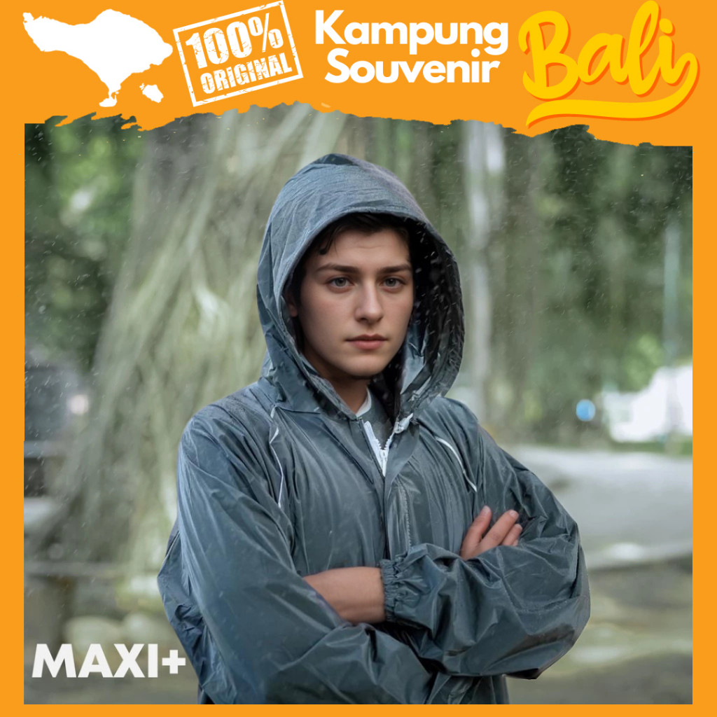Jas hujan pria tebal kualitas bagus Keren MAXI