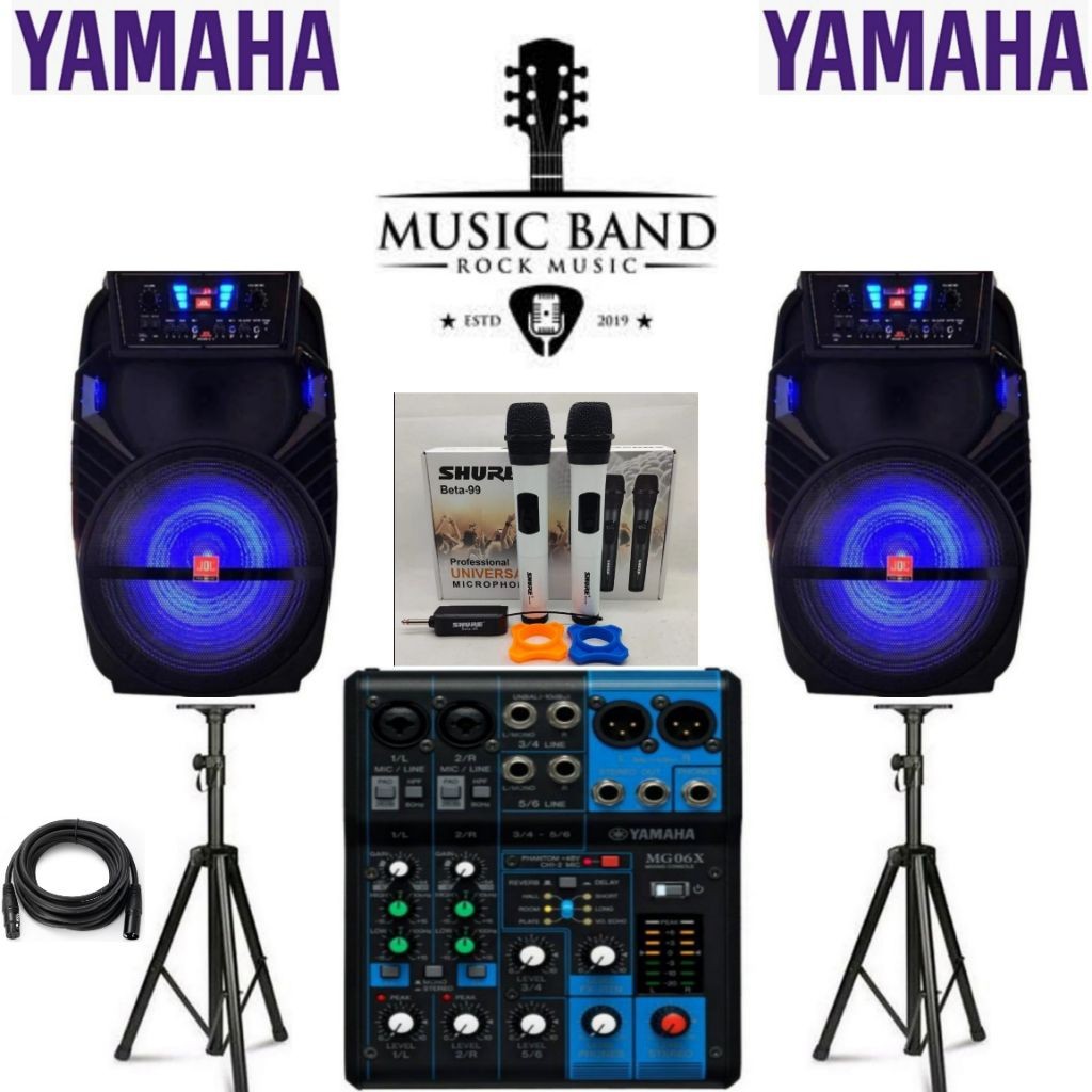 PAKET SOUND SYSTEM 15 INCH MIXER YAMAHA 6 CHANNEL CH JDL 15