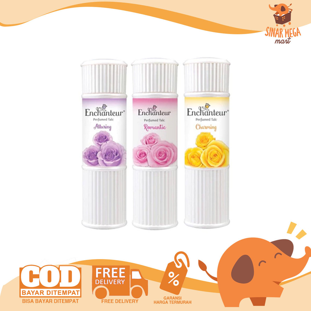 ENCHANTEUR Perfumed Talc | Enchanteur Parfum 100 / 200ml Alluring, Charming, Romantic