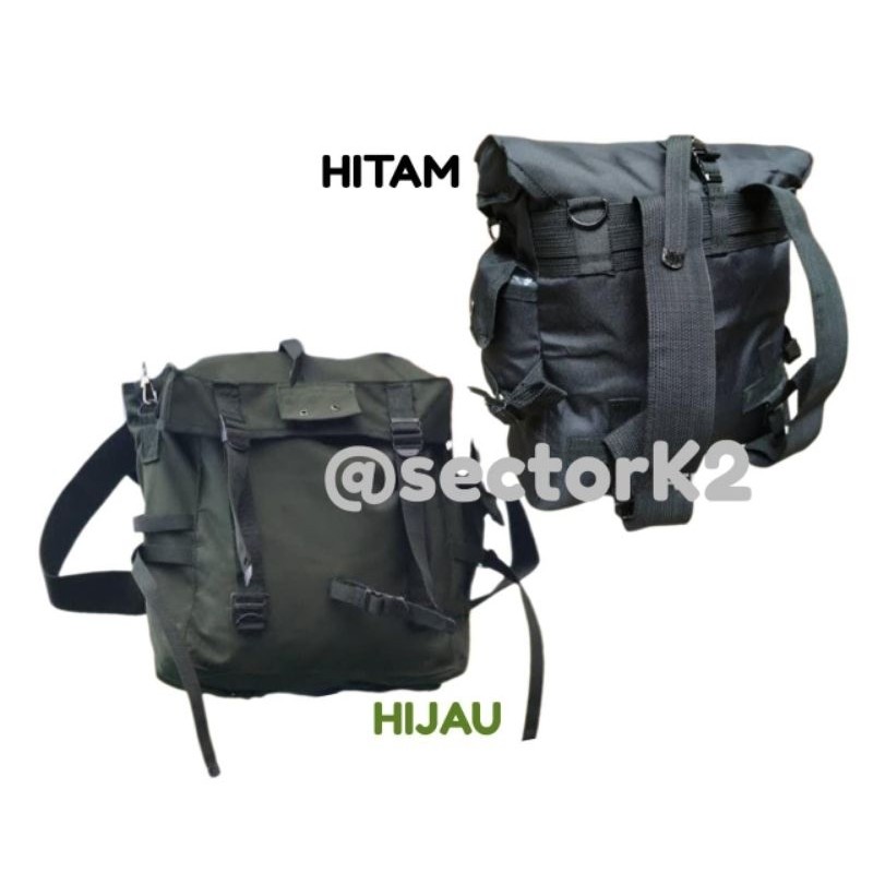 HEGEMAN.SHOP TAS RANSEL RPK / TAS RPM TEMPUR TNI/MILITER Tas Sidebag Motor Bahan Codura (TANPA TALI 