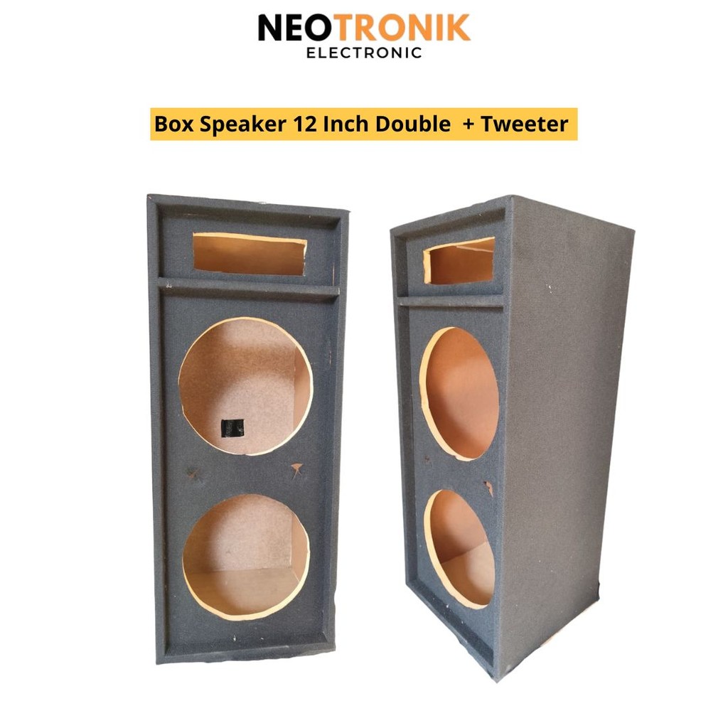 BOX SPEAKER 2 X 12INCH PLUS LUBANG TWEETER