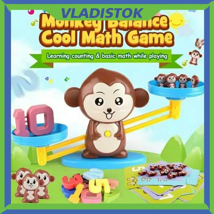 Mainan Edukasi Anak Balance Monkey / Mainan Monyet Monkey Balance