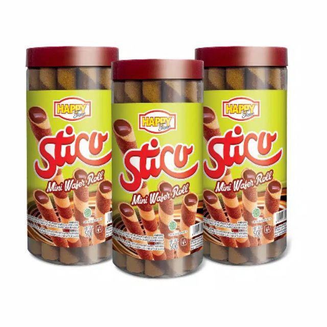 happy time sticu mini wafer roll toples kecil | pack 3 toples
