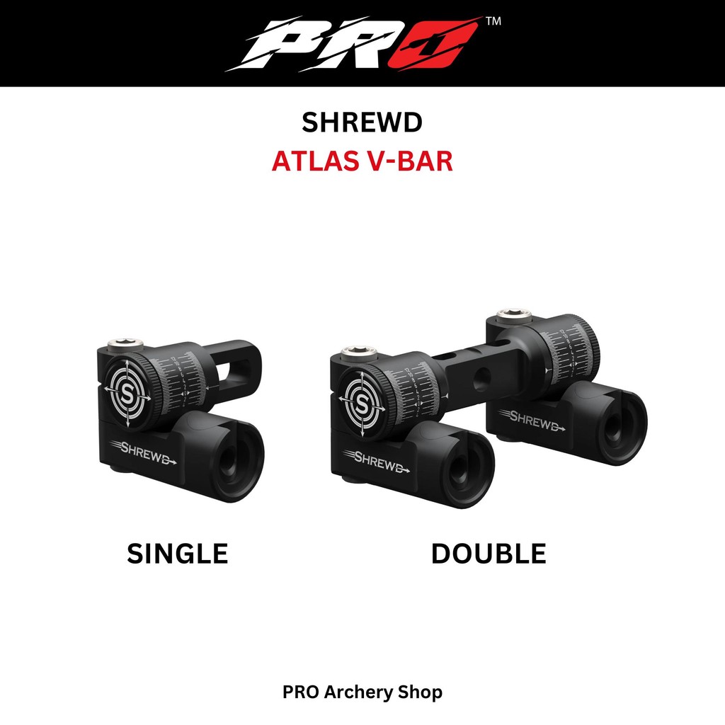 SHREWD ATLAS V-BAR DOUBLE / SHREWD ATLAS V-BAR SINGLE VBAR SHREWD VBAR ALAT PANAHAN V-BAR STABILIZER