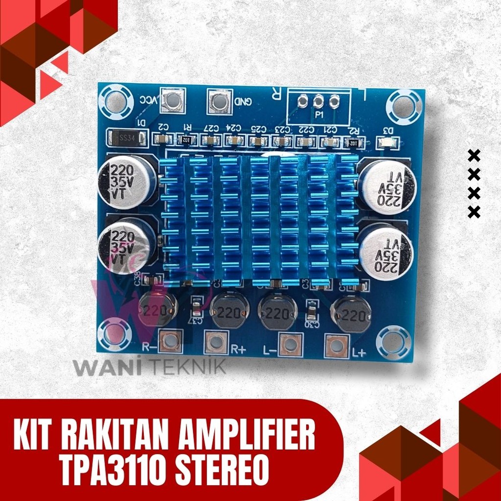 Modul Ampli TPA3110 – 15W Kelas D untuk Speaker Kecil
