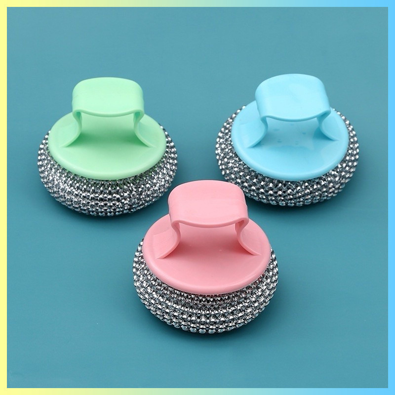 Sikat Cuci Piring Aluminium Sabut Cuci Piring Dengan Gagang