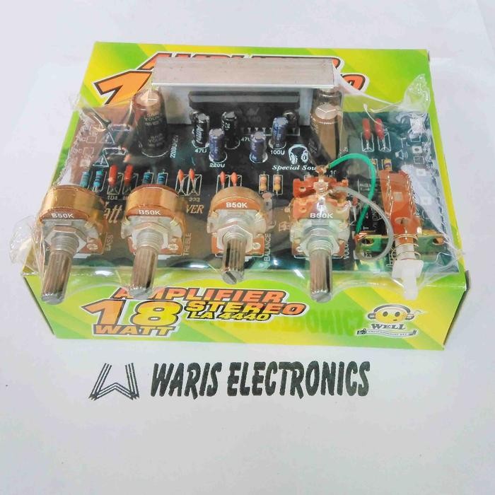kit mesin speaker aktif stereo amplifier power 18Watt 12V plus loudnes Berkualitas