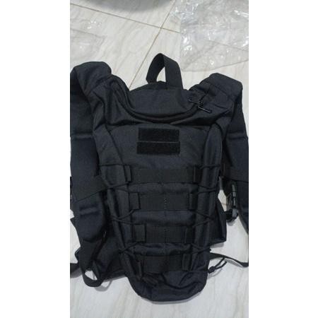 [ORIGINAL] Tas Ransel Sepeda Air Minum Waterbag Army Kuat Tactical Hydrobag Berkualitas - Hitam, Tas