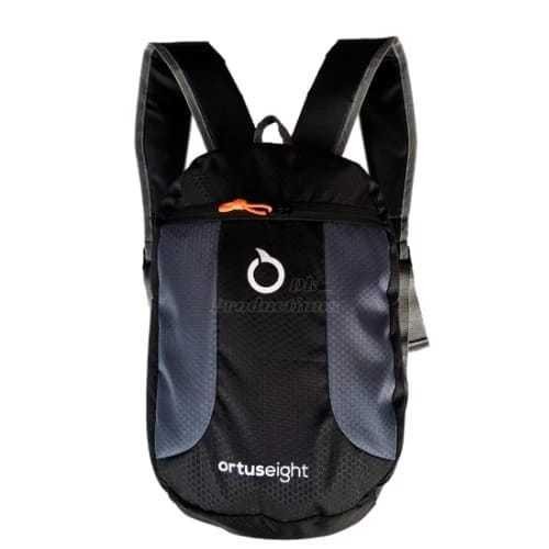 TAS BACKPACK RANSEL 10 LITER PRIA DAN WANITA ORTUS - HITAM ABU ortus27