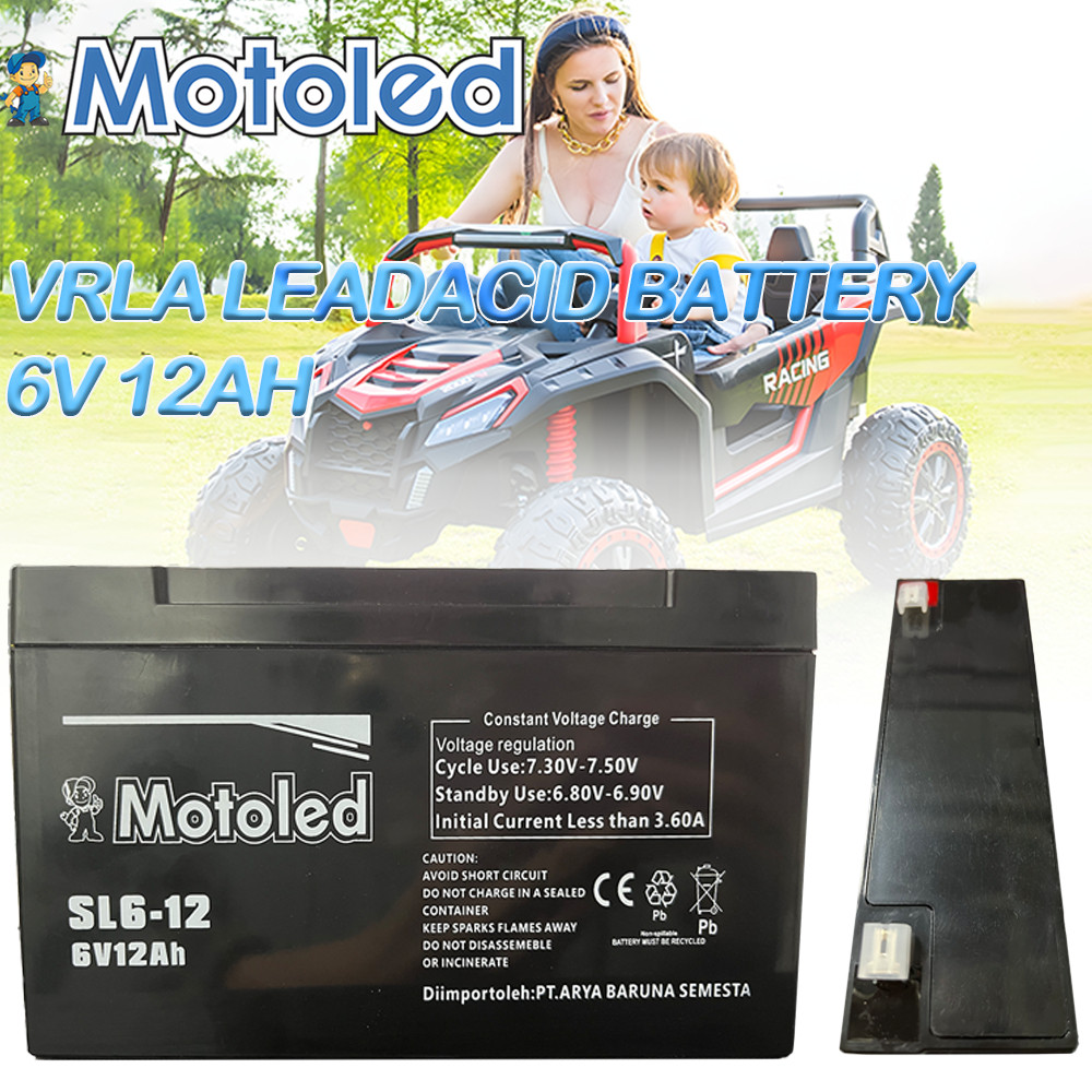 motoled 6V12AH Aki Kering VRLA