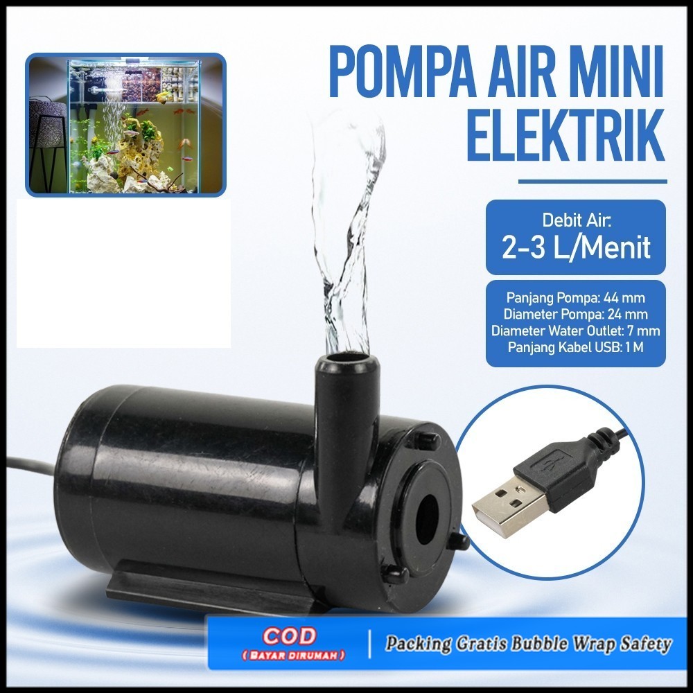 HLIO2 Pompa Air Celup Mini USB 5V  Pompa Air  Pompa Air Celup  Pompa Air Celup Micro USB
