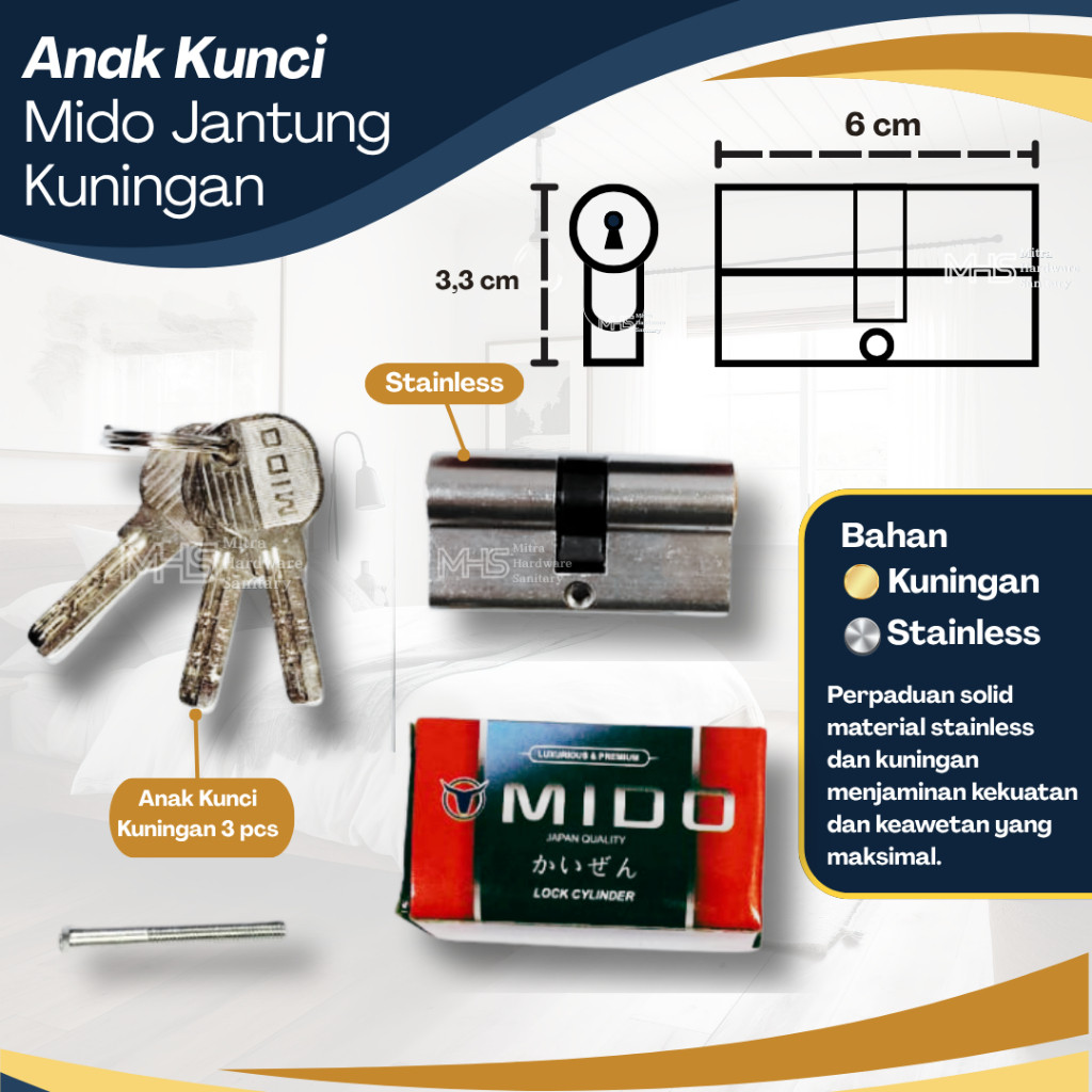 Silinder Kunci Pintu Rumah TERMURAH Silinder Kunci Pintu 60mm Anak kunci pintu murah COD