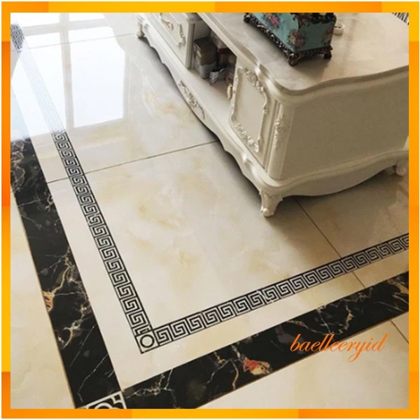 1 ROLL STIKER KERAMIK BORDER LIS KERAMIK STIKER LANTAI STIKER GRANIT DENGAN PEREKAT STIKER DINDING