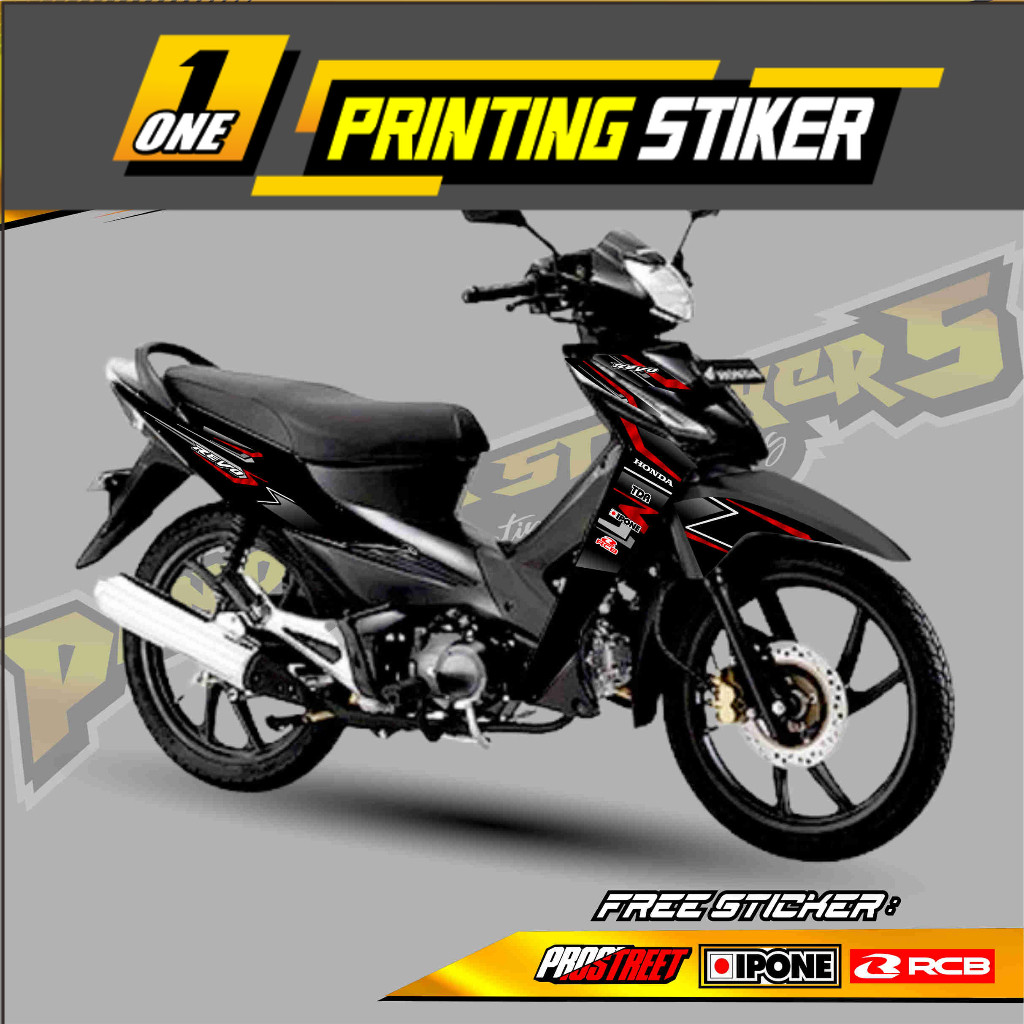 Striping Variasi Motor Revo Old / Sticker List Variasi Honda Revo Lama