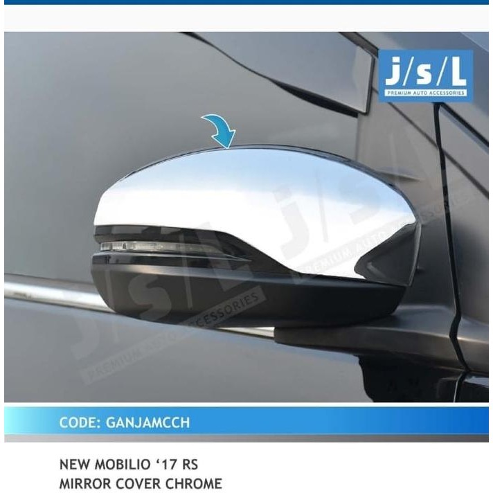 Mobilio 2017 Cover Kaca Spion/Mirror Cover Chrome/Aksesoris Mobilio